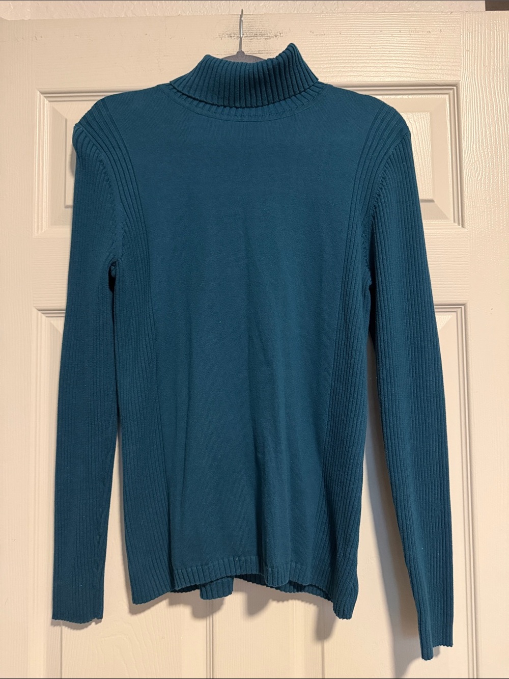 Leo & Nicole Teal Turtleneck Sweater